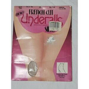 Vintage Hanes French Cut Underalls Silks Pantyhose & Panties Size A-B Buff